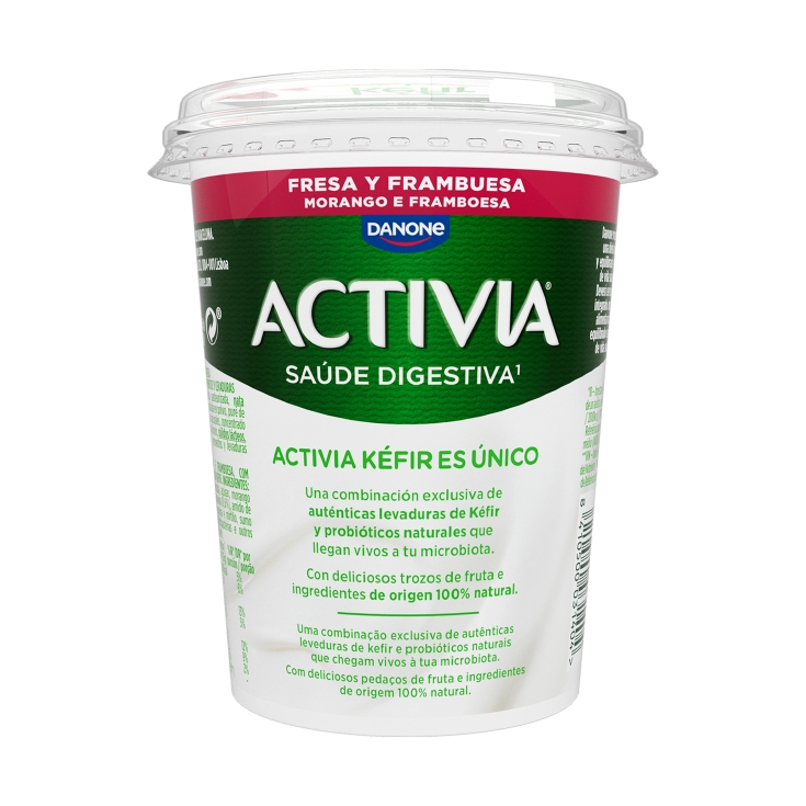 yogur kéfir fresa/frambuesa, 380g