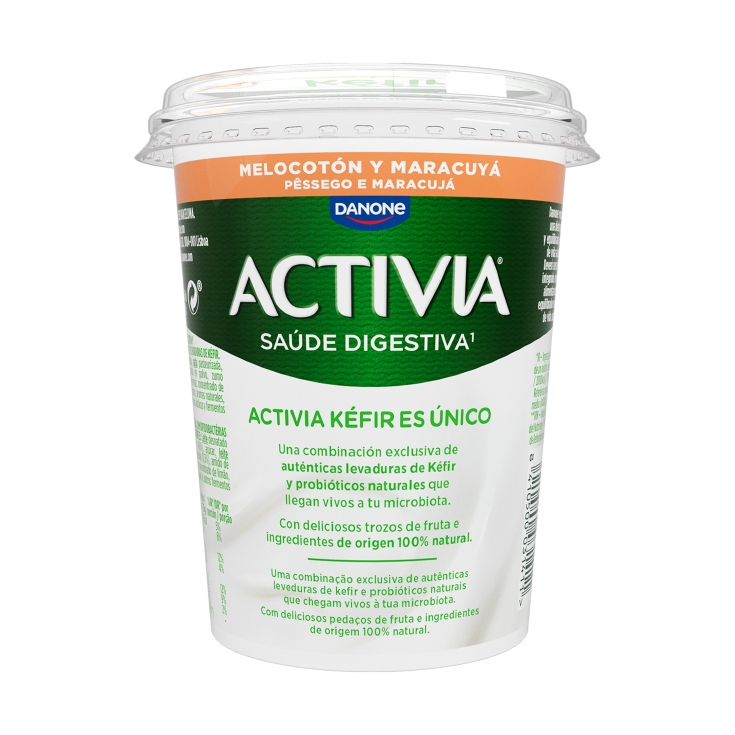 yogur kéfir melocotón/maracuyá, 380g