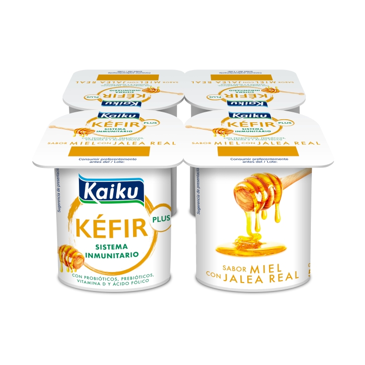 kéfir sabor miel con jalea real, pk-4