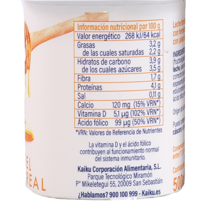 kéfir sabor miel con jalea real, pk-4