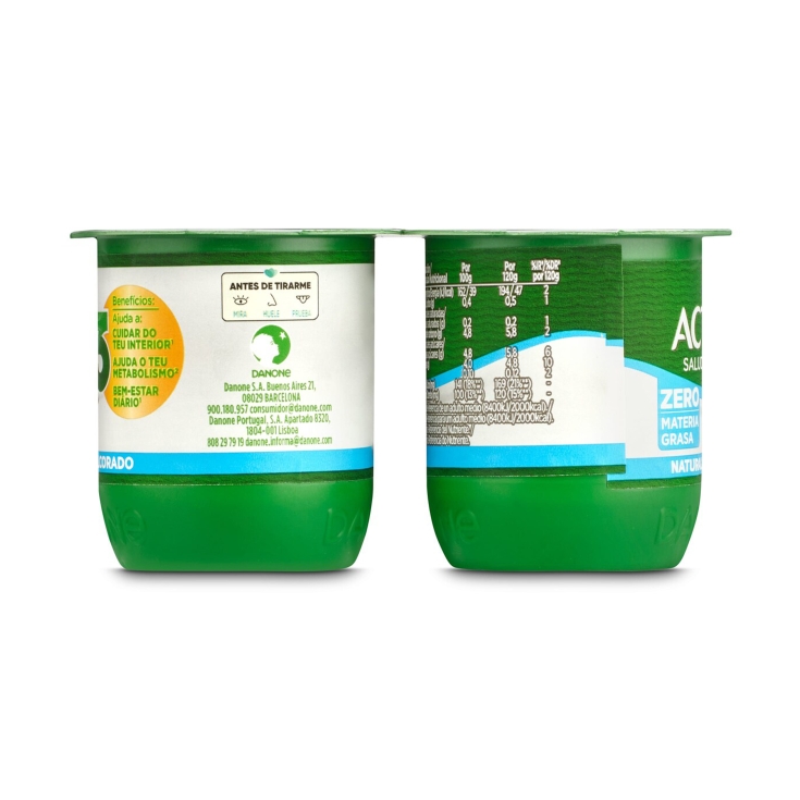 yogur natural edulcorado 0%, pk-4