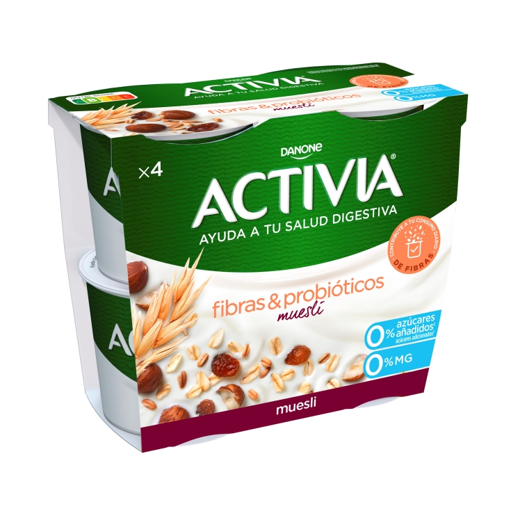 yogur con muesli 0%, pk-4