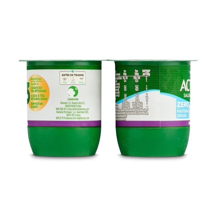yogur desnatado natural 0%, pk-4