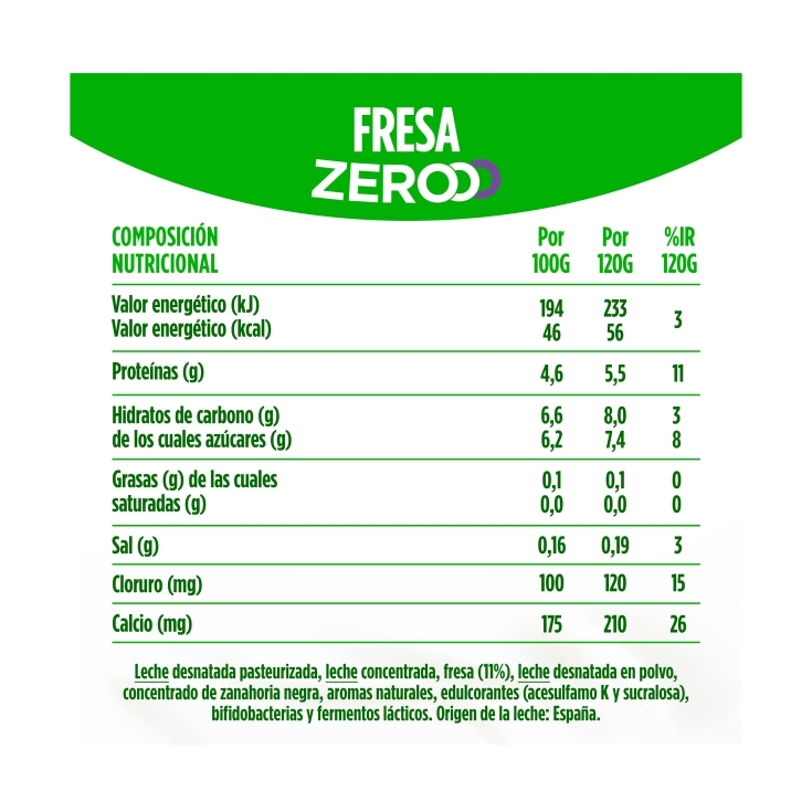 yogur triple zero con fresas, pk-4