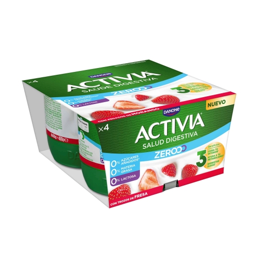 yogur triple zero con fresas, pk-4