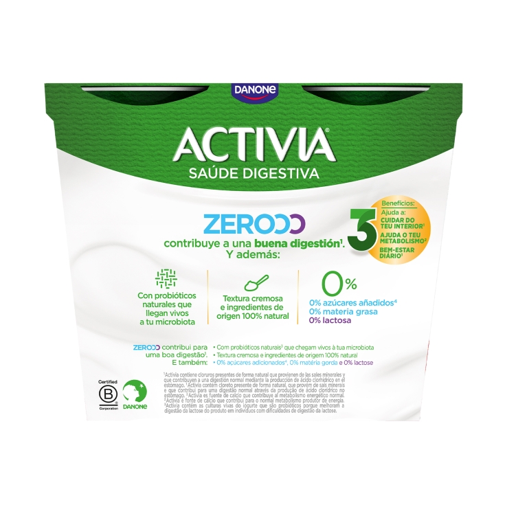 yogur triple zero natural, pk-4