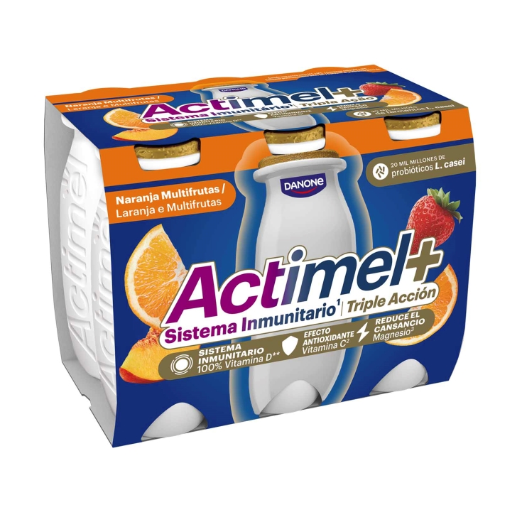 yogur líquido multifrutas, pk-6