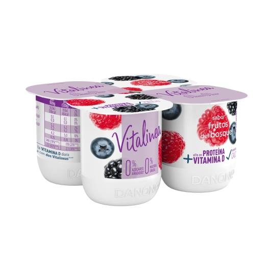 Yogurt natural edulcorado sin lactosa Activia (4 x 120 gr) - Los frescos  del barrio