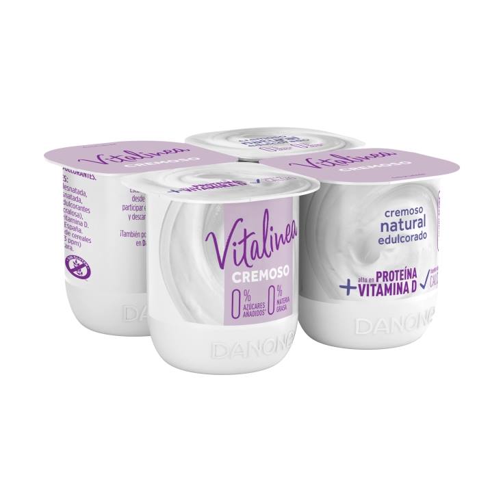 yogur cremoso natural edulcorado, pk-4