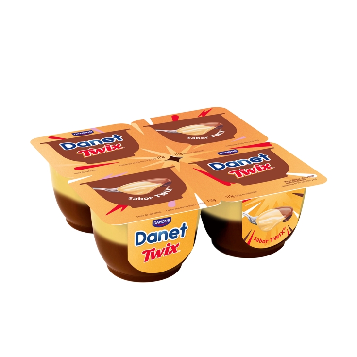 natillas sabor twix 115g, pk-4