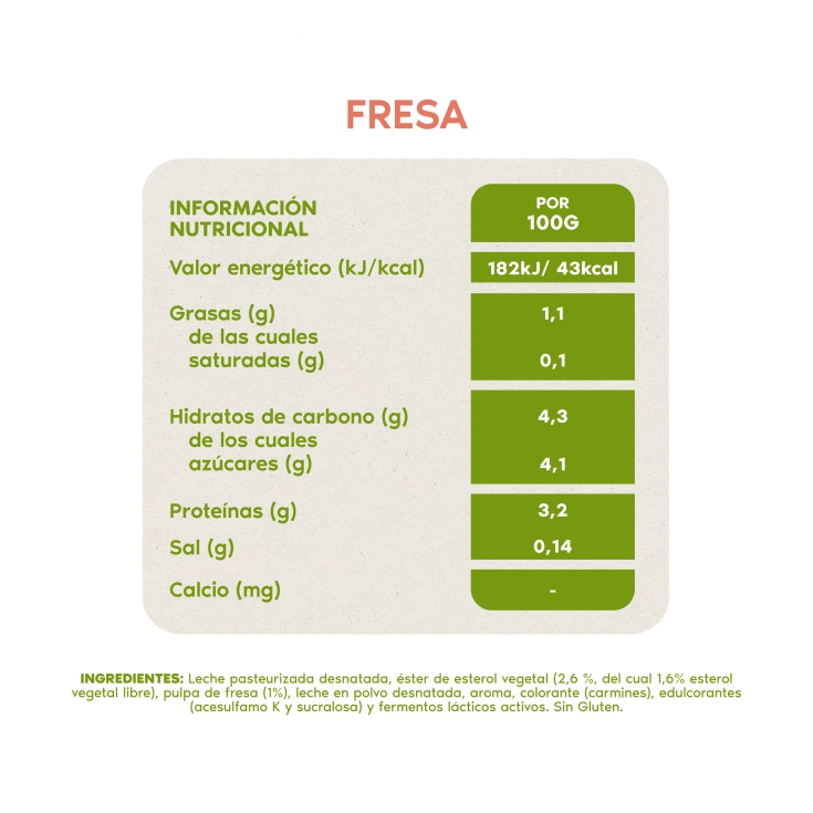 yogur líquido fresa, pk-12