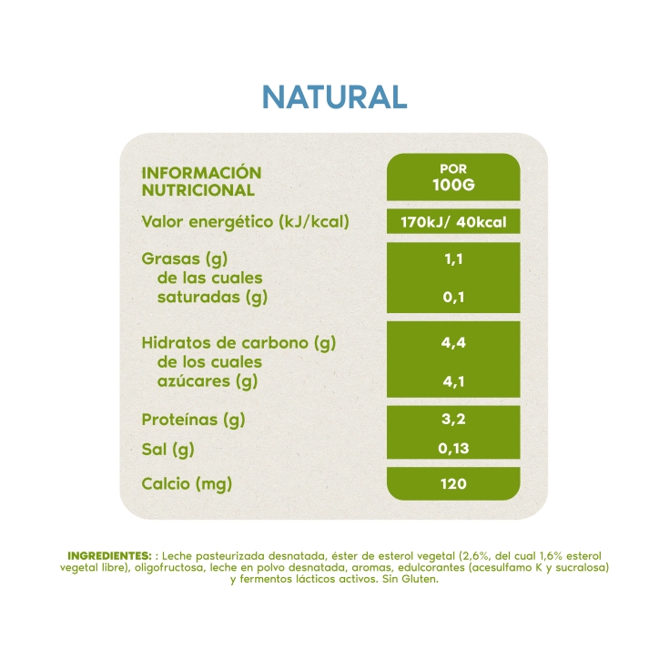 yogur líquido natural, pk-6