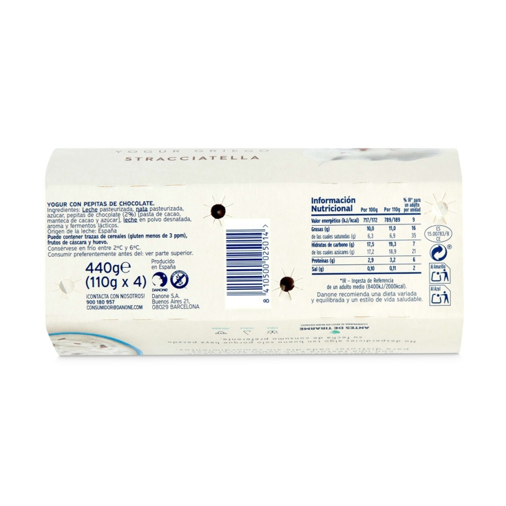 yogur griego stracciatella, pk-4