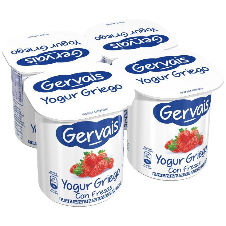 yogur griego fresa gervais, pk4 El Jamón