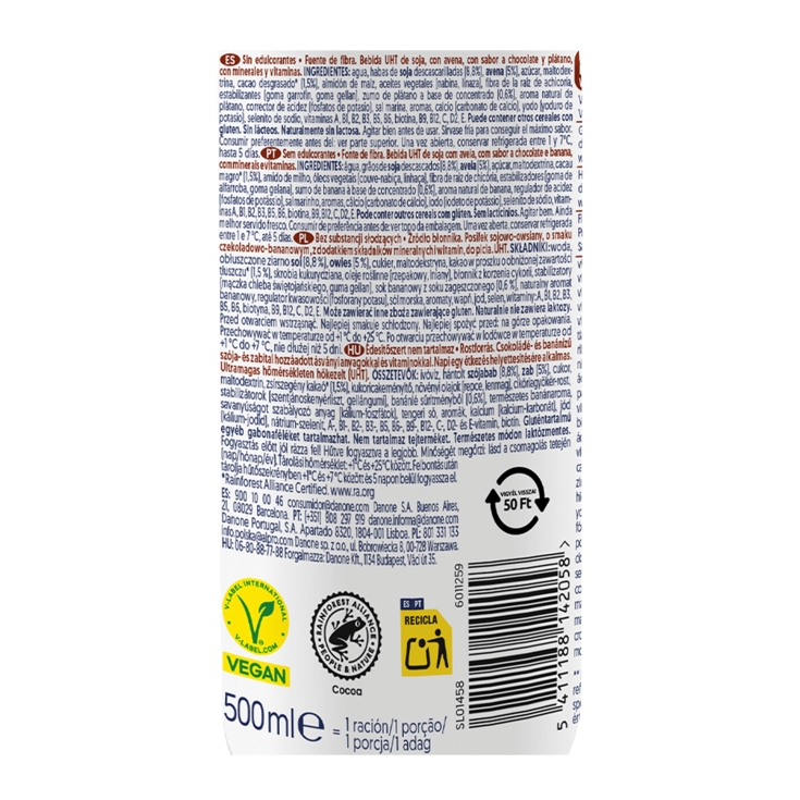 postre meal to go chocobanana, 530g