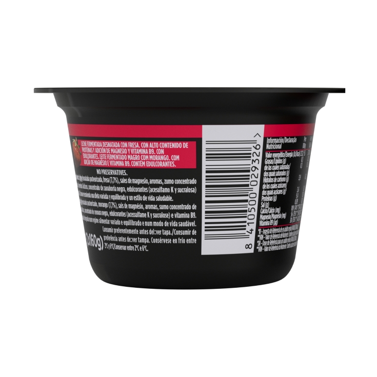 yogur fresas proteínas, pk-2