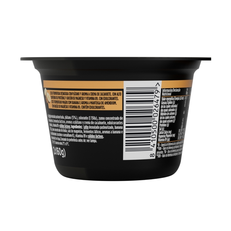 yogur plátano-mantequilla de cacahuete, pk-2