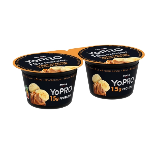 yogur plátano-mantequilla de cacahuete, pk-2