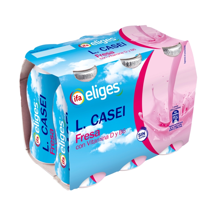 yogur líquido l casei fresa 100g, pk-6