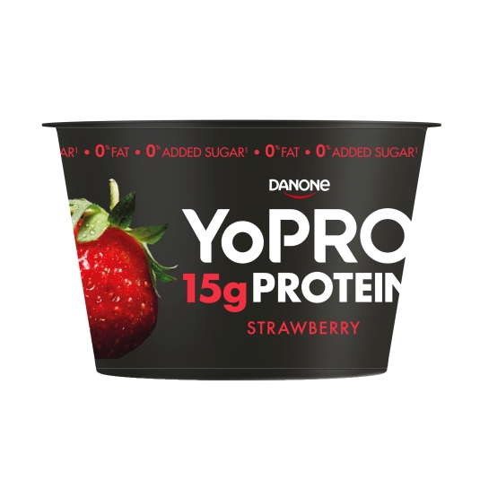 yogur cuchara fresas proteínas, pack-2