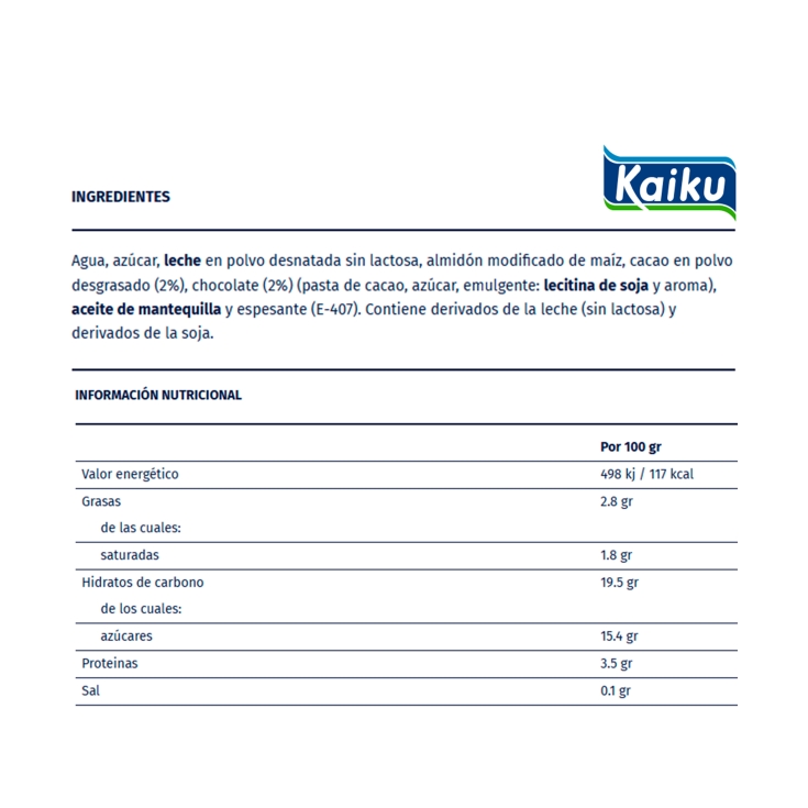 natilla chocolate sin lactosa, pk-2