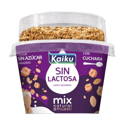 yogur natural mix sin lactosa, 132g