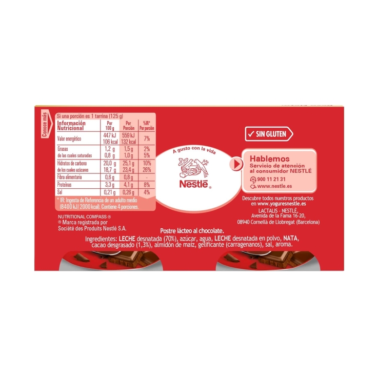 yogur chocolate 125g, pk-4