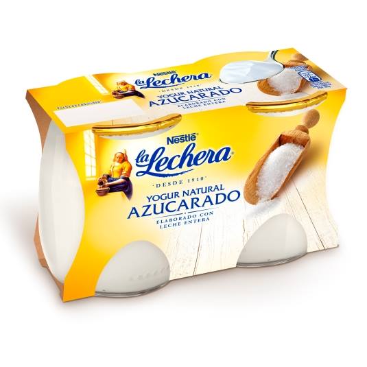 yogur natural azucarado 125g, pk-2