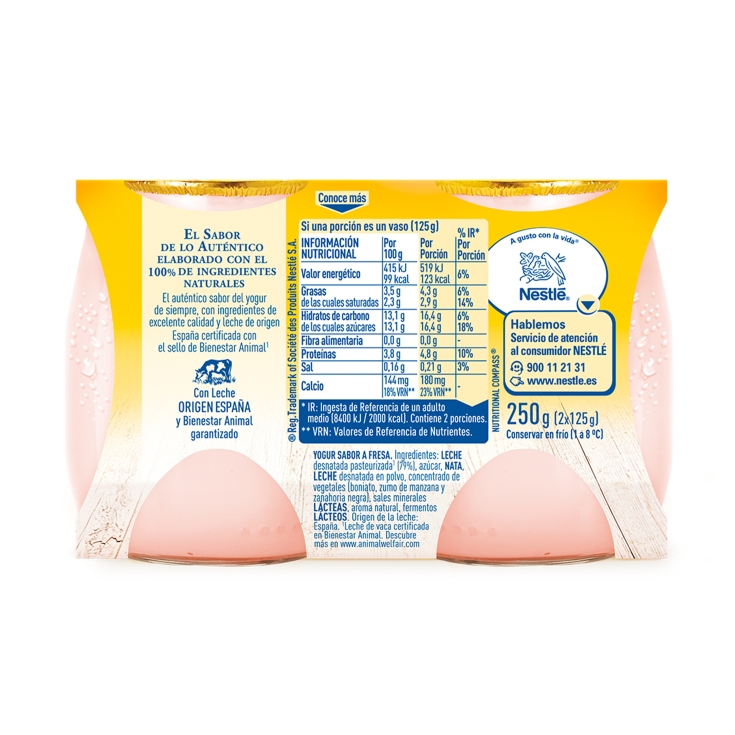 yogur fresa 125g, pk-2