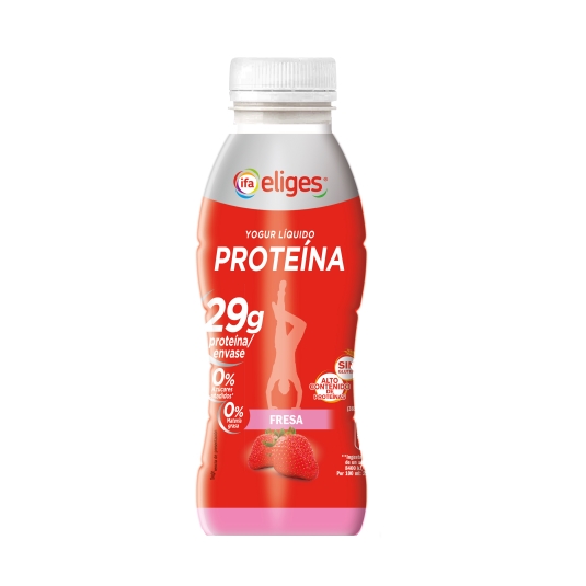 yogur líquido proteína fresa, 400g