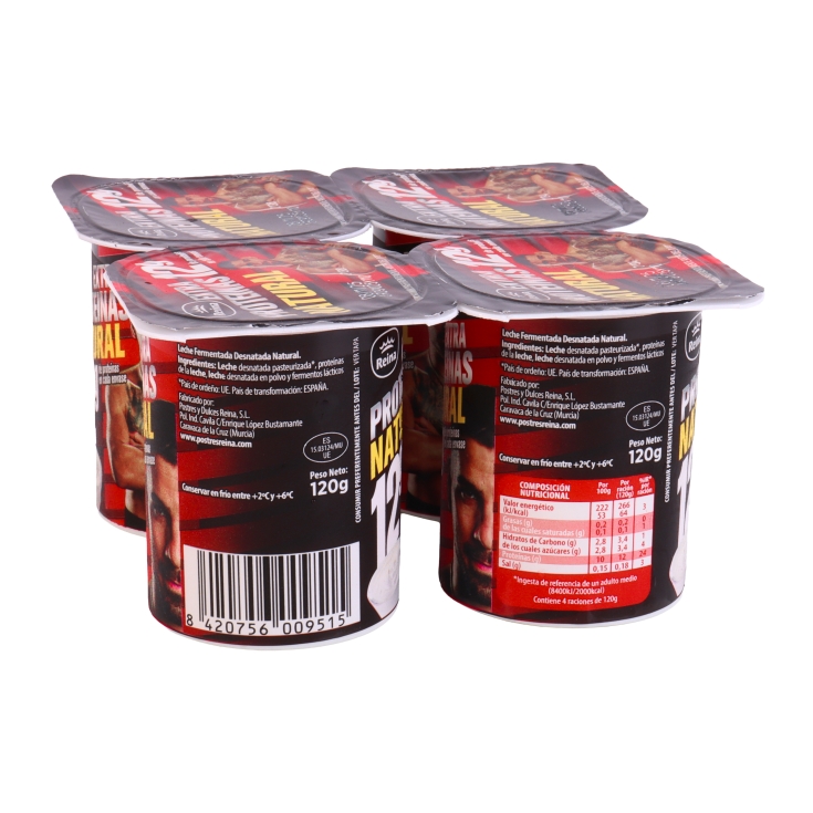 yogur natural extra proteína, pk-4