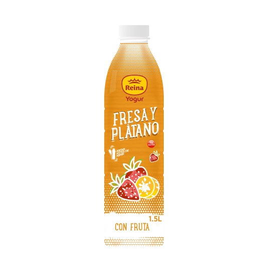yogur líquido fresa/plátano, 1.5kg