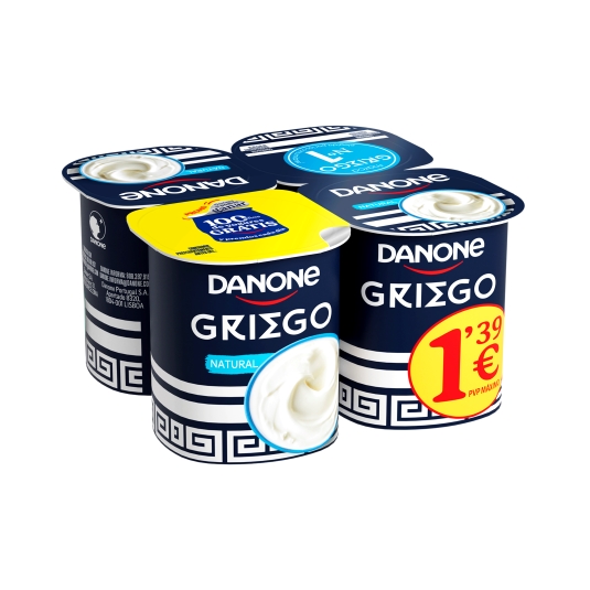 yogur griego natural 120g, pk-4