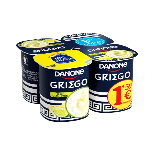 yogur griego lima limón 120g, pk-4