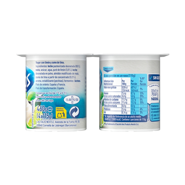 yogur griego lima limón, pk-4