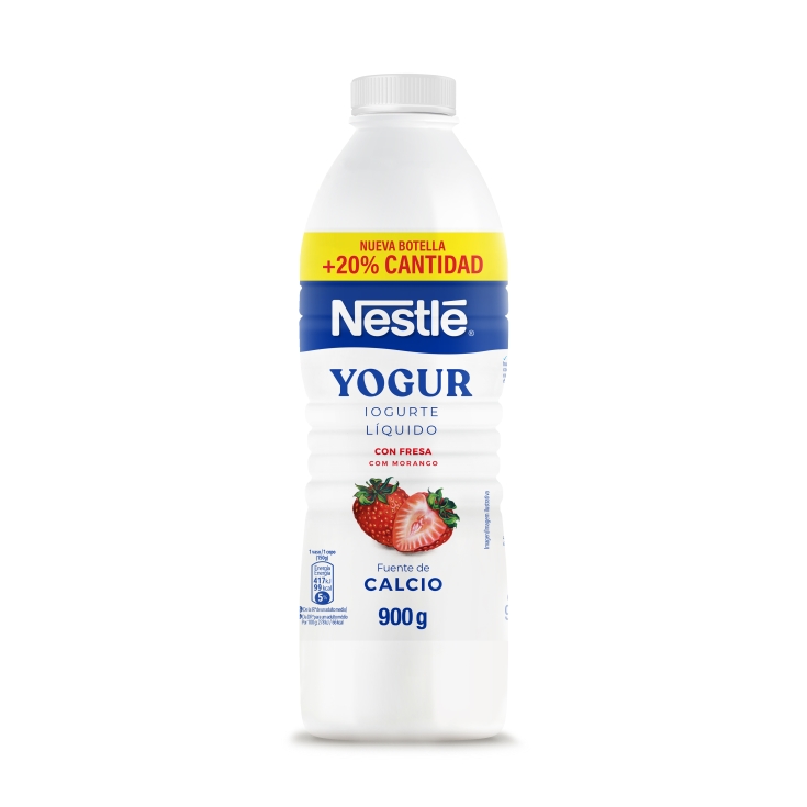 yogur líquido fresa, 900g