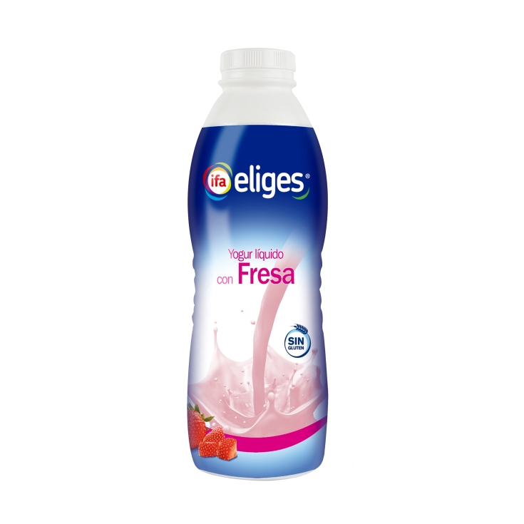 yogur líquido fresa, 1kg