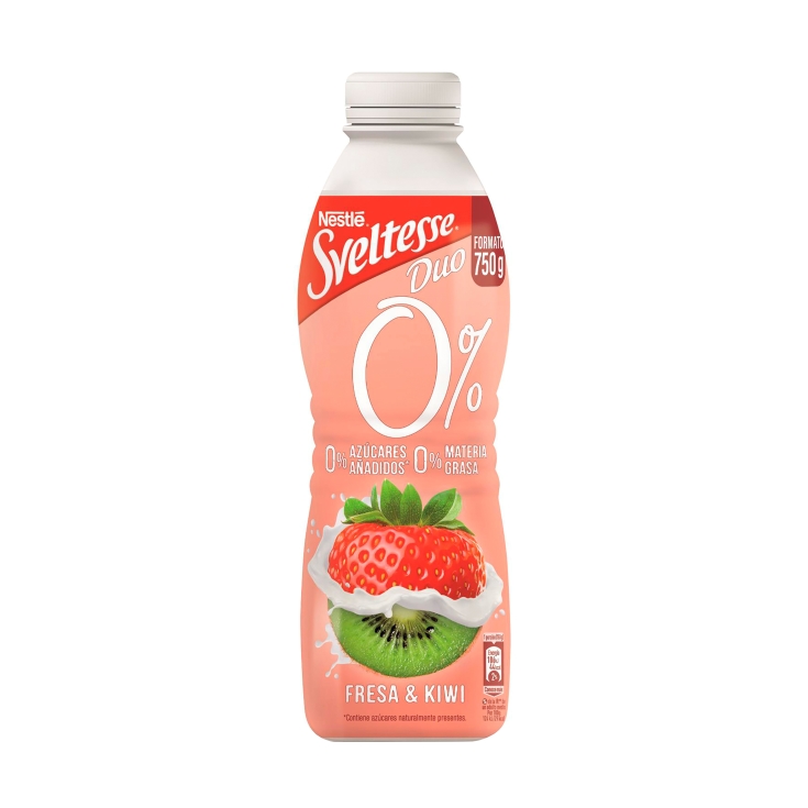 yogur líquido fresa/kiwi 0%, 750g