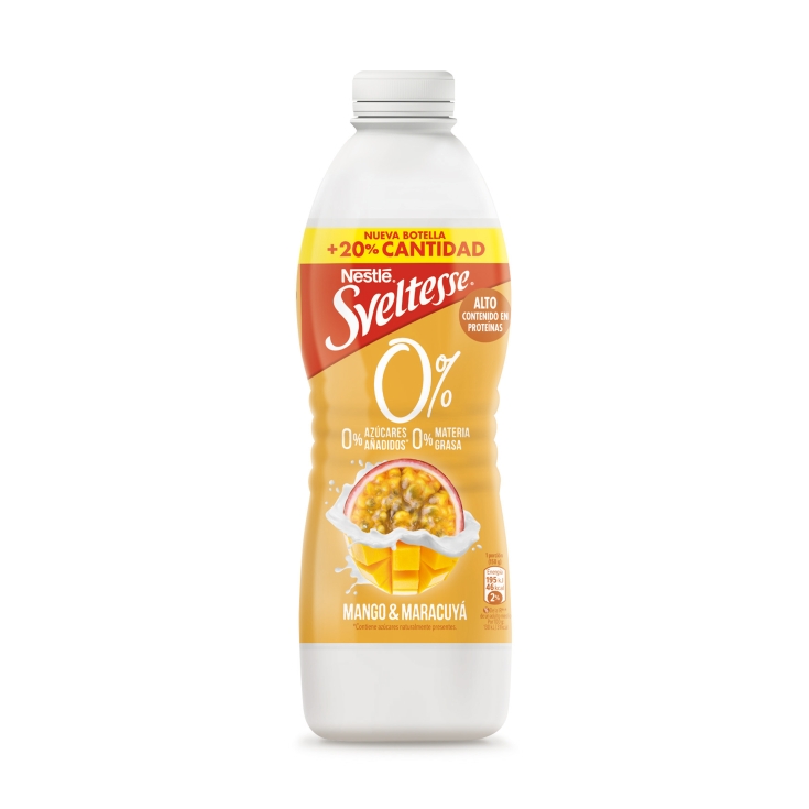 yogur líquido mango y maracuya 0%, 900g