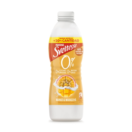 yogur líquido mango y maracuya 0%, 900g