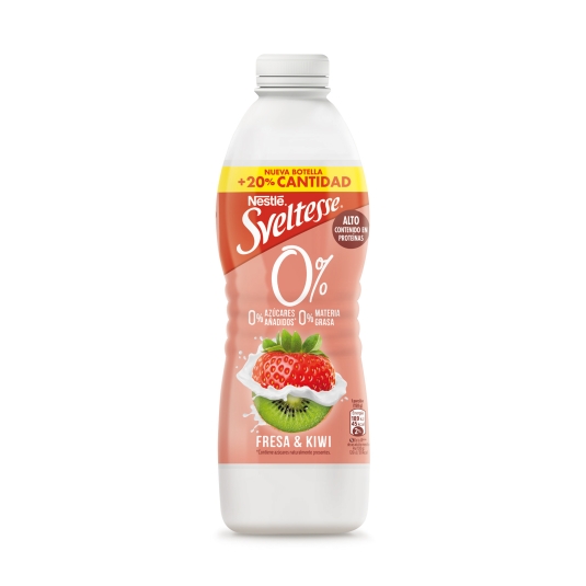 yogur líquido fresa y kiwi 0%, 900g