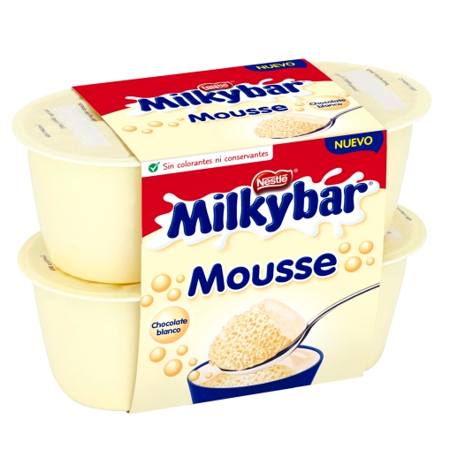 mousse chocolate blanco, pk-4
