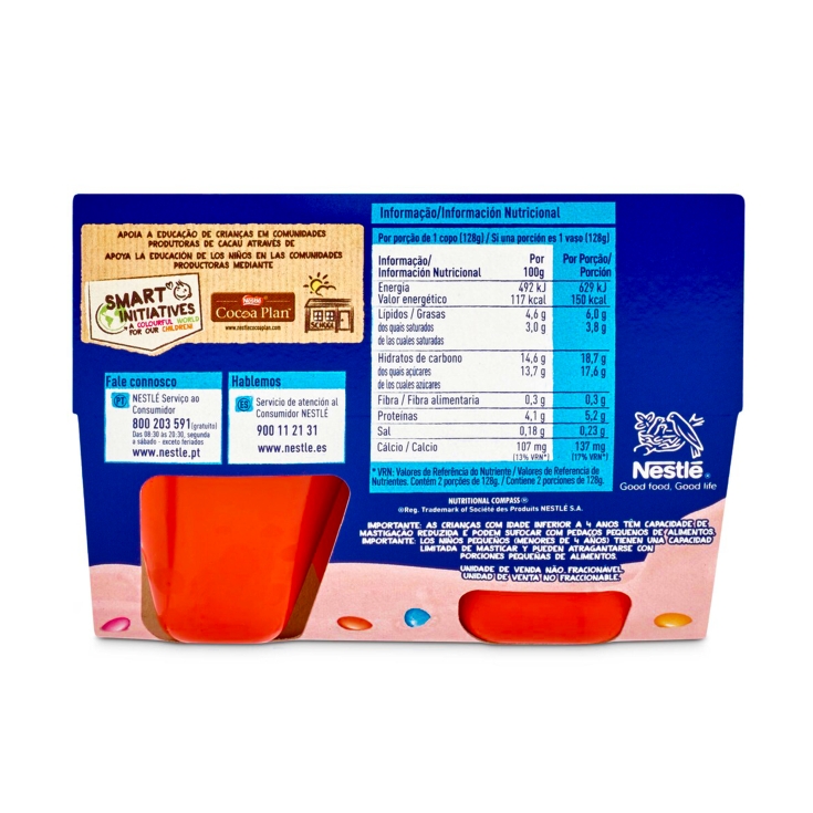 yogur mix-in smarties fresa, pk-2