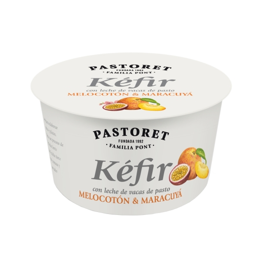 yogur kéfir con melocotón & maracuyá, 170g