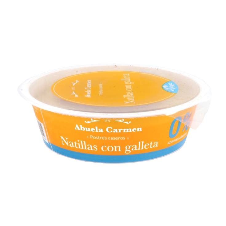 natilla con galleta sin azúcar, 180g