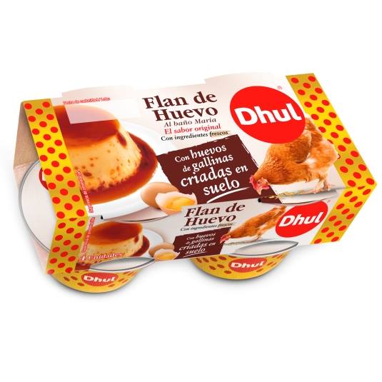 flan huevo al baño maría 110g, pk-4