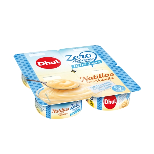 natillas vainilla sin azúcar 125g, pk-4
