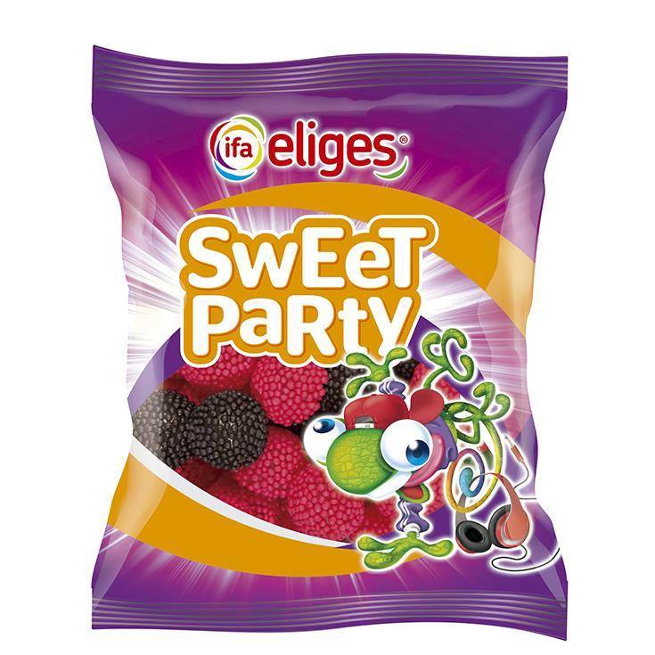 caramelos de goma sweet party moras, 150g