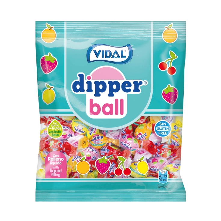 gominolas dipper ball relleno, 275g