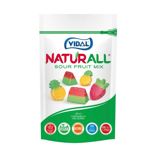 gominolas naturall sour fruit mix, 180g